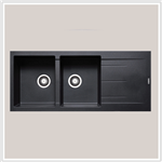 Chậu đá Hafele HS-G11650 / Màu đen, Mã số: 565.83.341